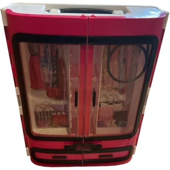 Barbie Fashionista Closet Pink Portable Carry Case 2015 - Picture 2 of 11